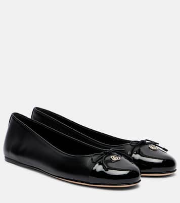 Double G leather ballet flats | Gucci
