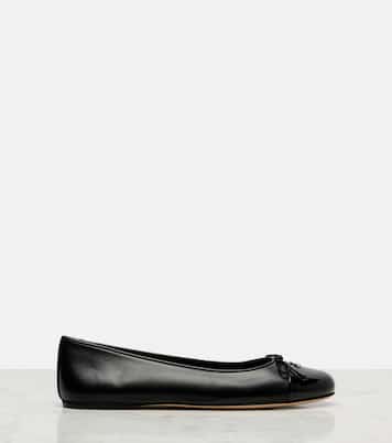 Double G leather ballet flats | Gucci