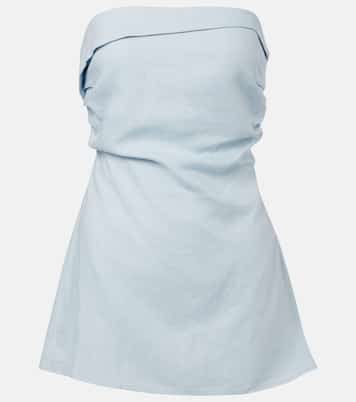 Boe Tunic strapless linen top | Faithfull