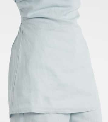 Boe Tunic strapless linen top | Faithfull