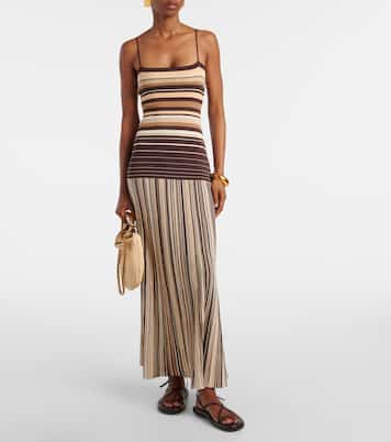 Robe midi Esenia rayée en coton mélangé | Faithfull