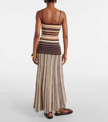 Robe midi Esenia rayée en coton mélangé | Faithfull