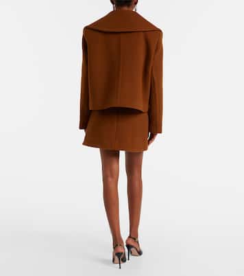 Cropped wool-blend jacket | Patou
