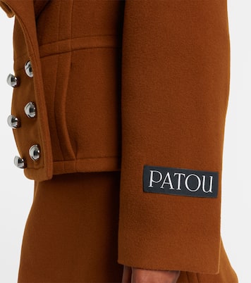 Cropped wool-blend jacket | Patou