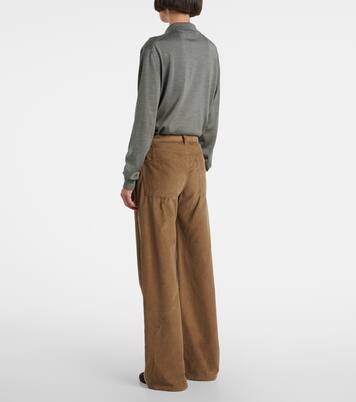 Eglitta corduroy straight pants | The Row