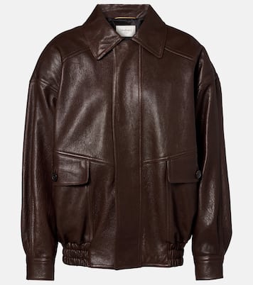 大廓形皮革夹克 | Saint Laurent