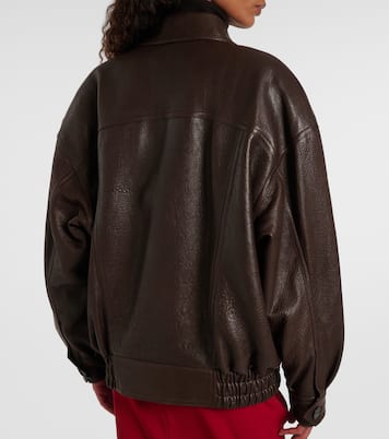 大廓形皮革夹克 | Saint Laurent