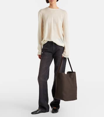 N/S Park Large canvas and leather tote bag | The Row