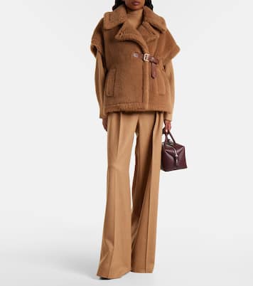 Cape Newbab en laine de chameau et soie | Max Mara