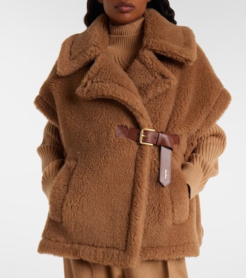 Cape Newbab en laine de chameau et soie | Max Mara