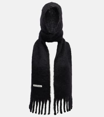 Kooder hooded mohair and wool-blend scarf | Acne Studios