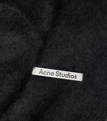 Kooder hooded mohair and wool-blend scarf | Acne Studios