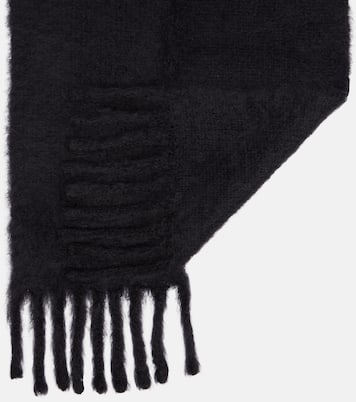 Kooder hooded mohair and wool-blend scarf | Acne Studios