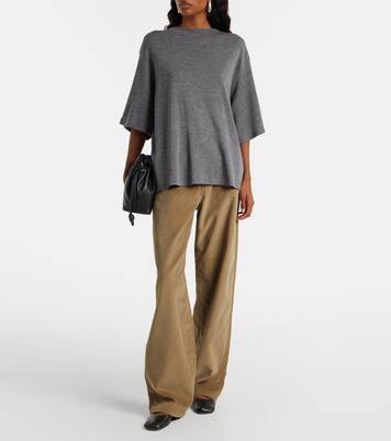 Cotton corduroy wide-leg pants | Róhe