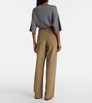 Cotton corduroy wide-leg pants | Róhe
