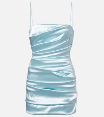 Vestido corto de satén drapeado | Dolce&Gabbana