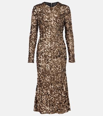 Midikleid mit Pailletten | Dolce&Gabbana