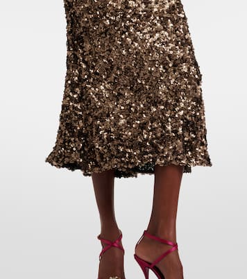 Midikleid mit Pailletten | Dolce&Gabbana
