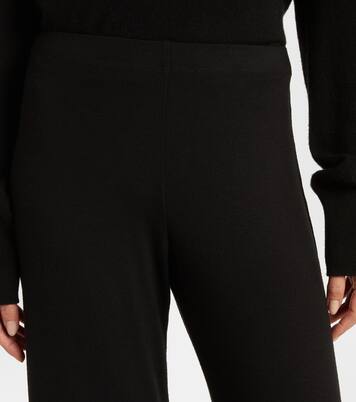 Lauren mid-rise jersey wide-leg pants | Leset