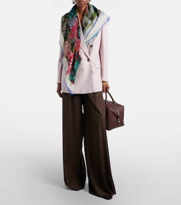 Camice printed wool and silk scarf | Max Mara