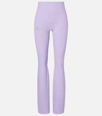 x On high-rise flared leggings | Loewe