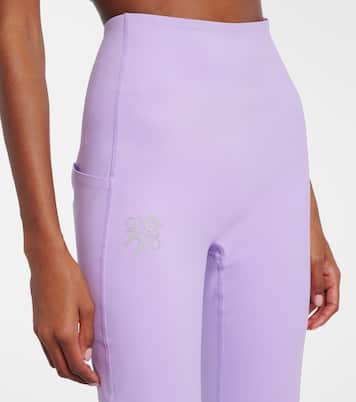 x On high-rise flared leggings | Loewe