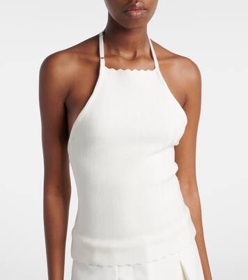 Tablier knitted halterneck top | Jacquemus