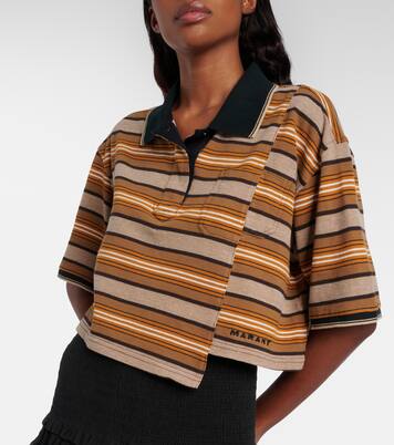 Isalyne striped cotton polo shirt | Marant Etoile