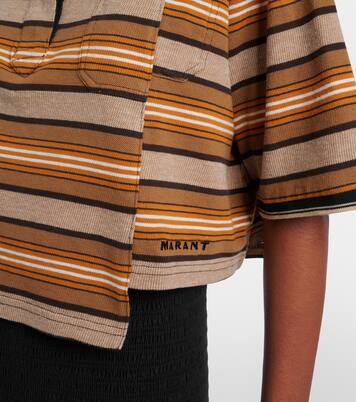 Isalyne striped cotton polo shirt | Marant Etoile