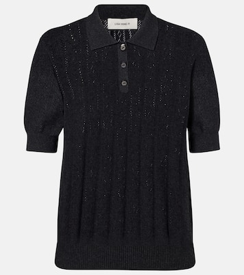 Cristine cotton and cashmere polo sweater | Lisa Yang