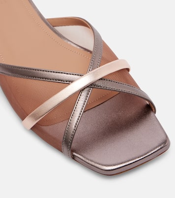 Mules Perla en cuir et résille | Malone Souliers