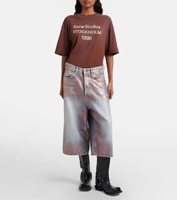Coated denim culottes | Acne Studios