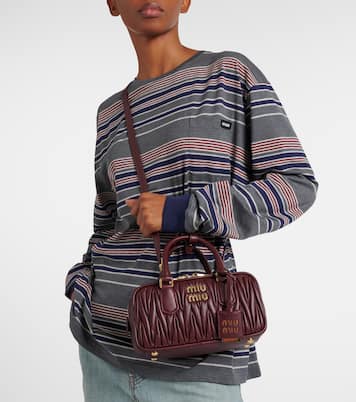 Arcadie matelassé leather tote bag | Miu Miu