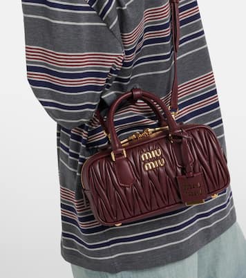 Arcadie matelassé leather tote bag | Miu Miu
