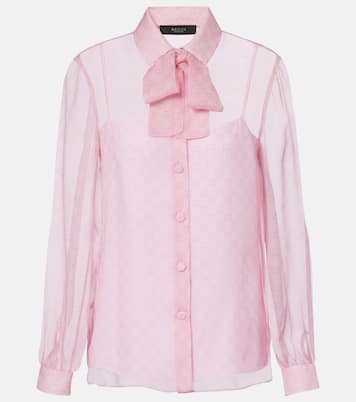 Chemise GG imprimée en mousseline | Gucci