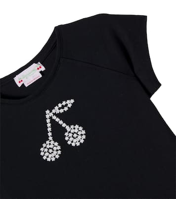 Asmae embroidered cotton jersey T-shirt | Bonpoint
