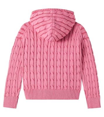 Sudadera trenzada de algodón con cremallera | Polo Ralph Lauren Kids