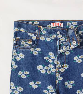 Jeans con stampa floreale | Tinycottons