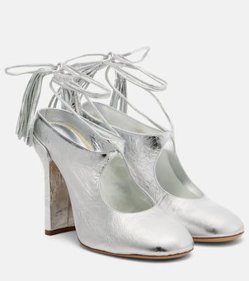 Metallic leather mules | Dries Van Noten