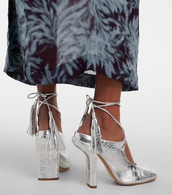 Metallic leather mules | Dries Van Noten