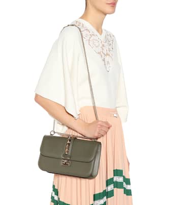 Valentino Garavani Lock Medium leather shoulder bag | Valentino Garavani