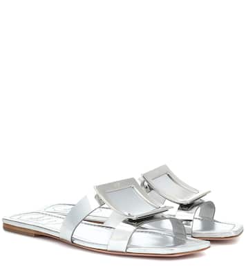 Sandali Bikiviv' in pelle metallizzata | Roger Vivier