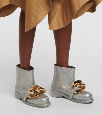 Botines de goma con purpurina | JW Anderson