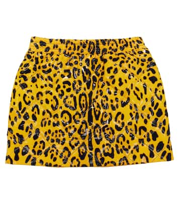 Leopard-print miniskirt | Dolce&Gabbana Kids