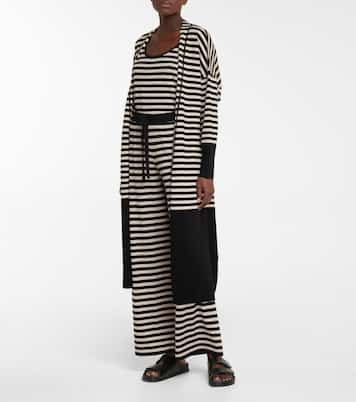 Sillage striped wool-blend cardigan | Eres