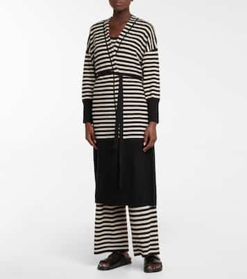 Sillage striped wool-blend cardigan | Eres