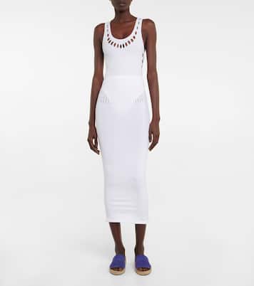 Gonna midi in tessuto tecnico | Alaïa