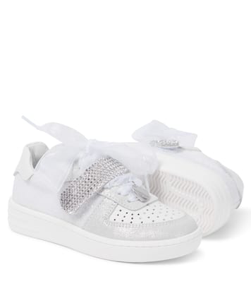 Baskets en cuir à ornements | Monnalisa