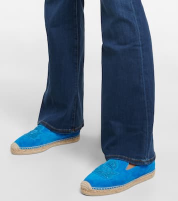 Nanou appliquéd suede espadrilles | Christian Louboutin