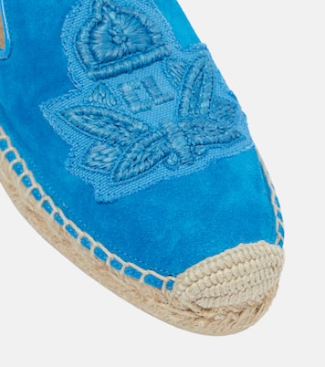 Nanou appliquéd suede espadrilles | Christian Louboutin